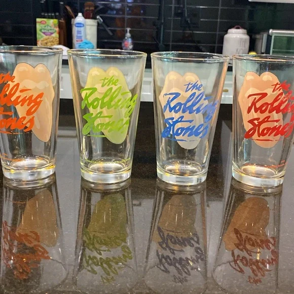 2010 Rolling Stones Full Set of (4) Pint Glasses - Picture 7 of 10